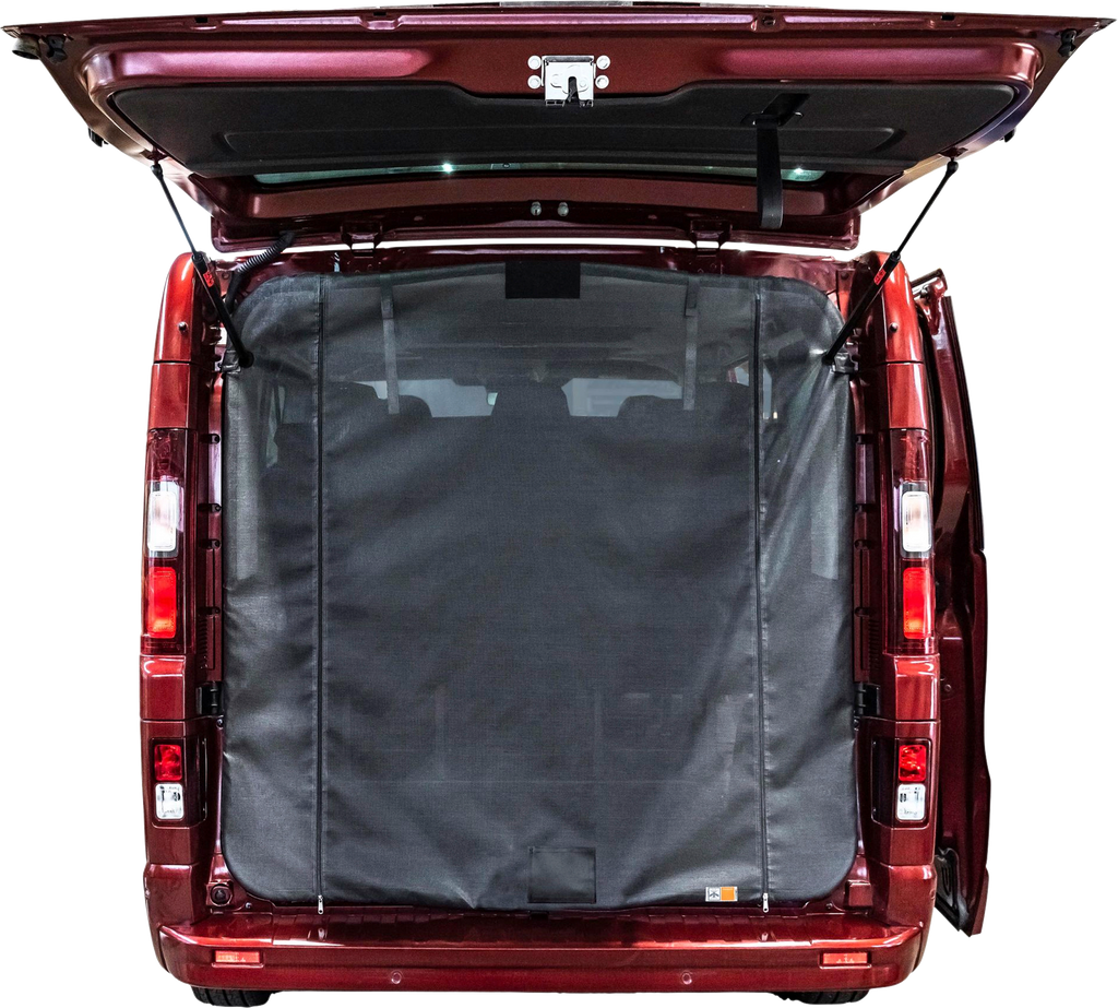Myggnett bakdør med glidelås for Primastar/Trafic III Fine-mesh front