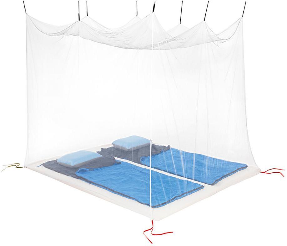 Myggnett Box Double 200 x 200 cm hvit - detalj på festeløkker