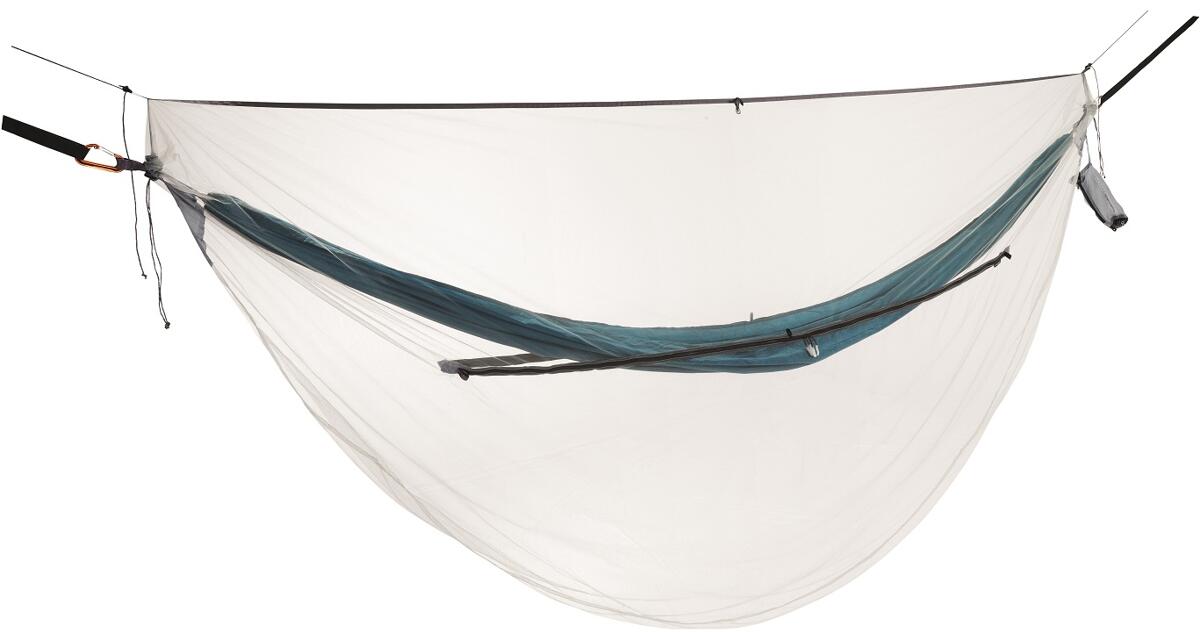 Myggnett for enkelt hengekøye 15D nylon 190 g grønn bakside