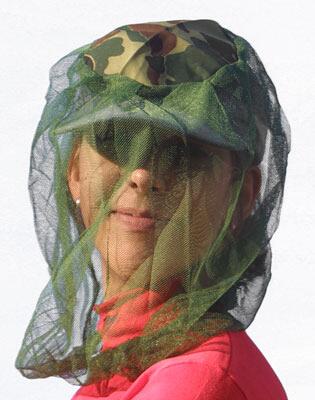 Myggnett for hatt No-See-Um Mesh 900 i bruk