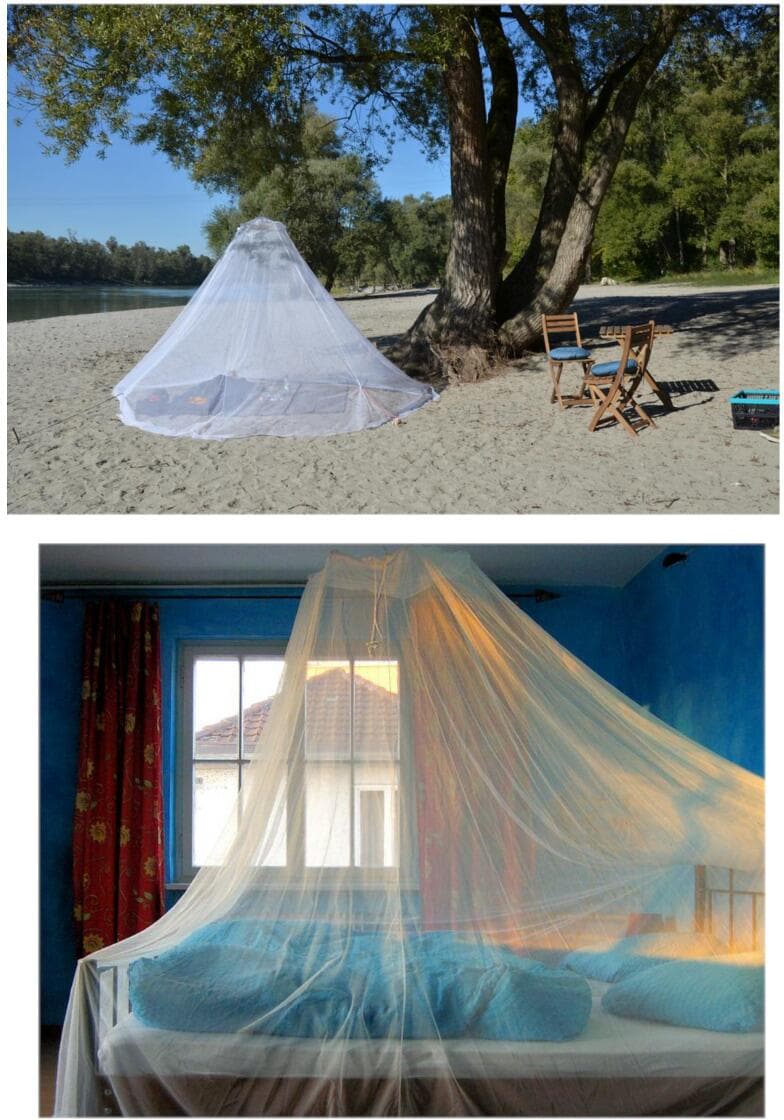 Myggnett Holiday Renets baldakin resirkulert polyester 850x220 cm Brettschneider