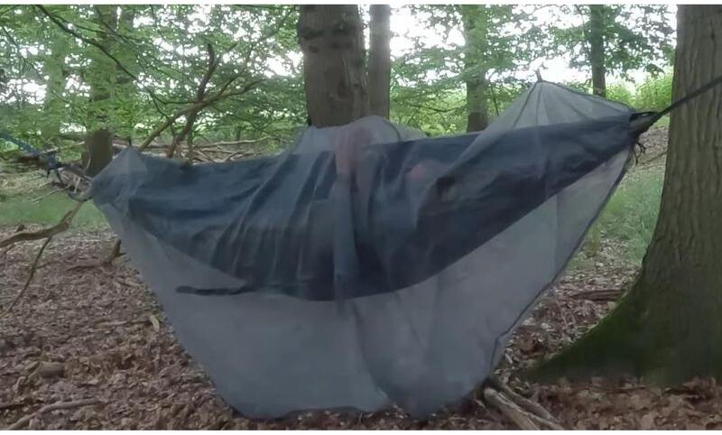 Myggnett kasseform for hengekøye 280x80x110 cm - Brettschneider bakside