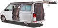 Myggnett for skyvedør med magnetglidelås VW T5/T6 Fiat - Mayr forfra
