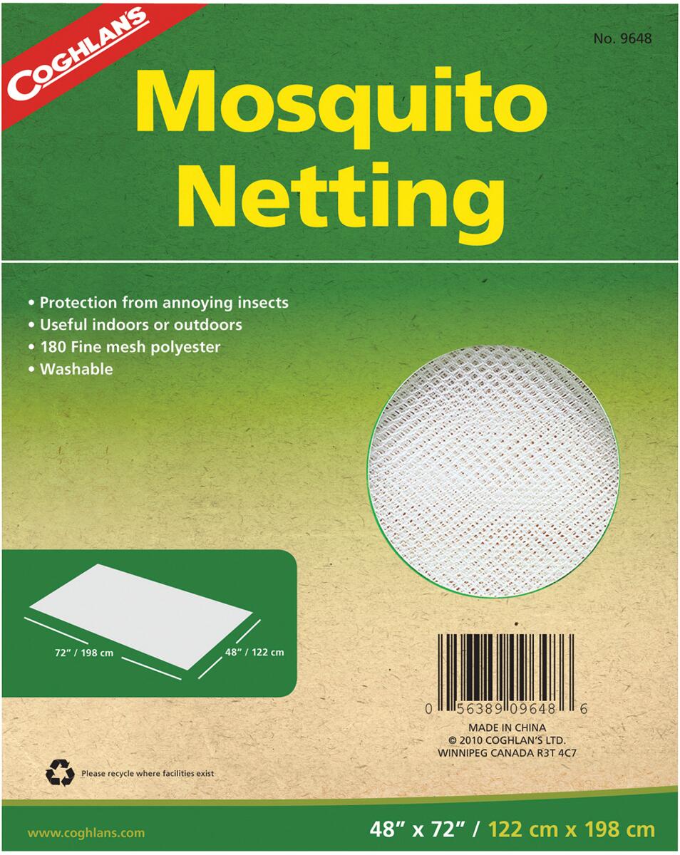 Myggnett-stoff 198 x 122 cm polyester mesh fra Coghlans