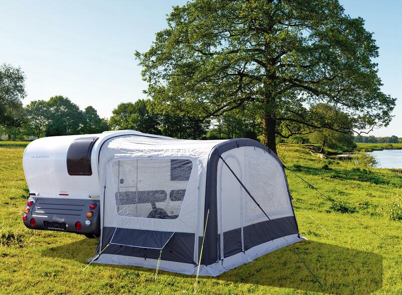 Myggnettfront for Adria Action Air 391 solseil montert