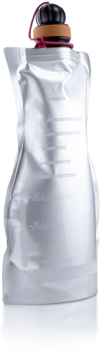 Myk vinkaraffel 750 ml sammenrullbar bakside