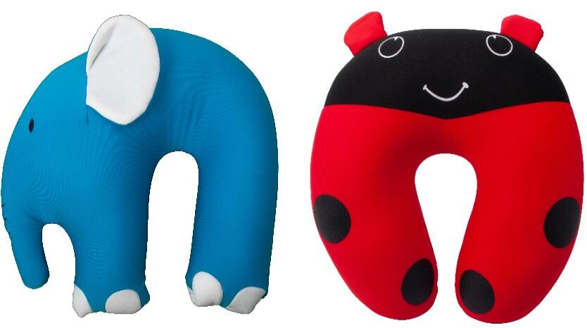 Nakkepute med mikroperler for barn, spandex-trekk foran