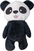 Nakkepute panda med mikroperler for barn foran