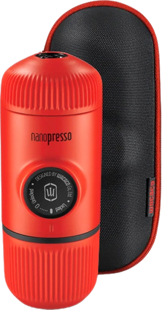 Nanopresso bærbar espressomaskin 18 bar med beskyttelsesdeksel forfra
