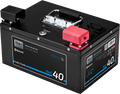 Natrium-ion moverbatteri NaC BT 12V 40Ah med Bluetooth for camping og båt forfra