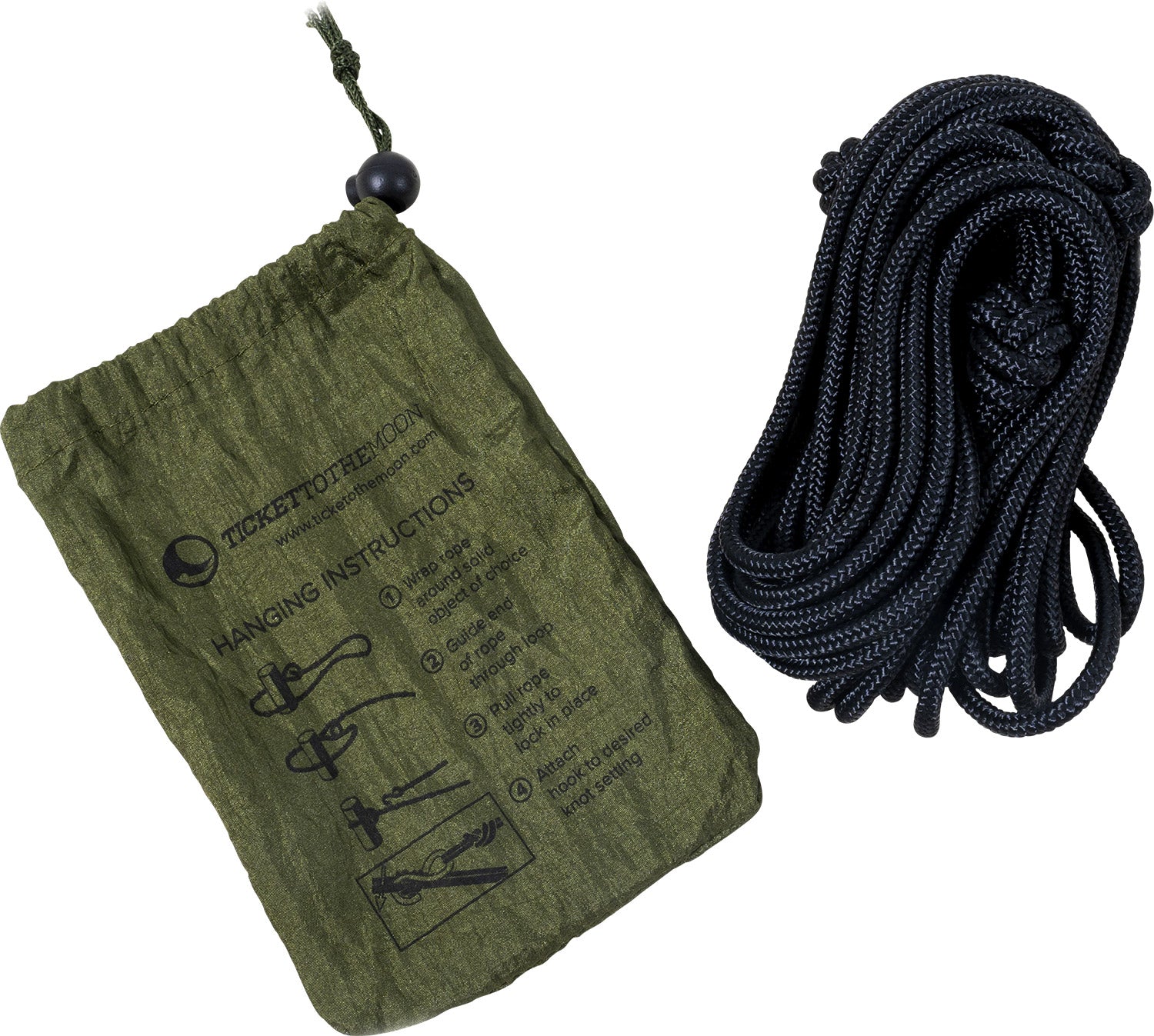 Nautical Ropes hengekøyeoppheng 2x2,4 m sett fra Ticket To The Moon