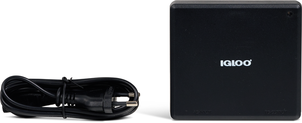 Nettadapter 60 W for 12 V kjølebokser IPS60 - Igloo forfra