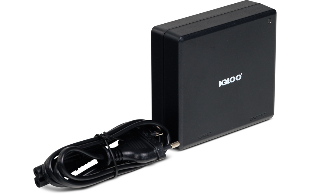 Nettadapter 60 W for 12 V kjølebokser IPS60 - Igloo bakside