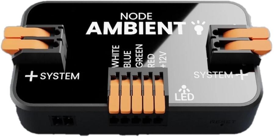 NODE-Ambient lysdimmer og fargestyring RGB 12V/24V forside