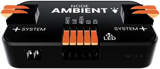 NODE-Ambient lysdimmer og fargestyring RGB 12V/24V med fysisk bryter