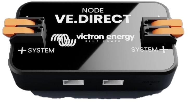 NODE VE.Direct integrasjonsmodul for 12V/24V systemer forfra