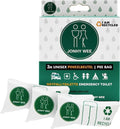 Nødtoalett urinpose unisex 3-pakning med absorbent forfra