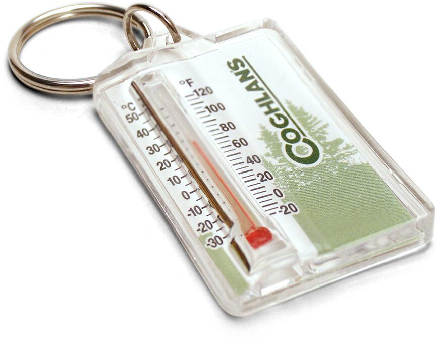 Nøkkelring med termometer celsius og fahrenheit 15 g - Coghlans forfra