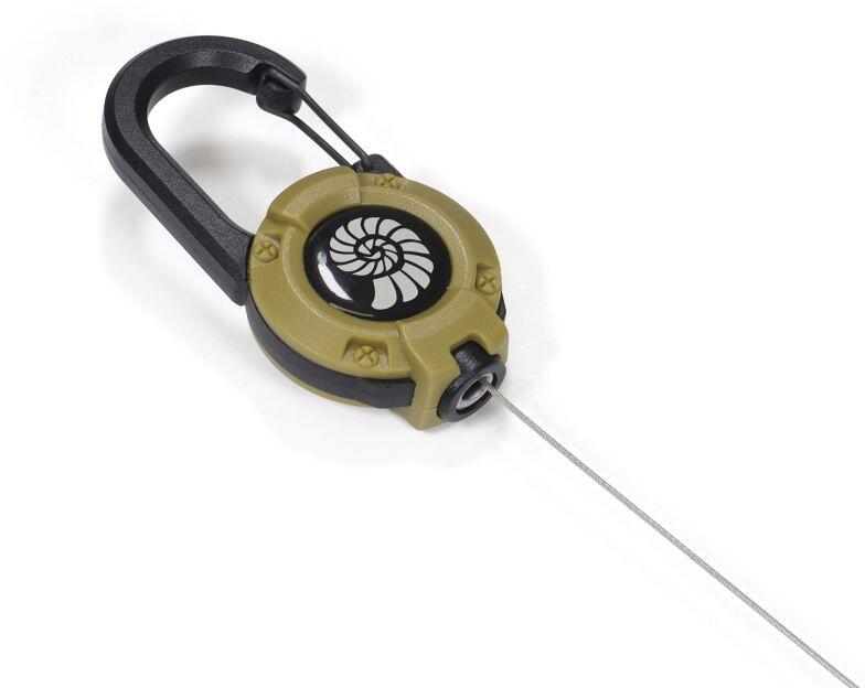 Nøkkelring med uttrekkbar stålwire 67 cm - Origin Outdoors detalj