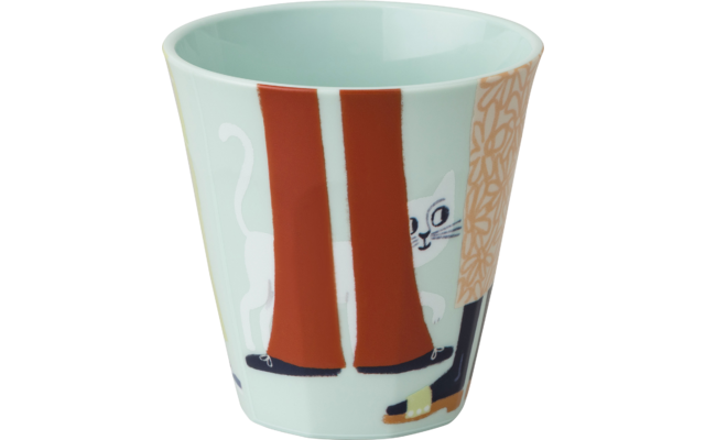 Nora Cup M Purrs Content kopp 300 ml sage bakside