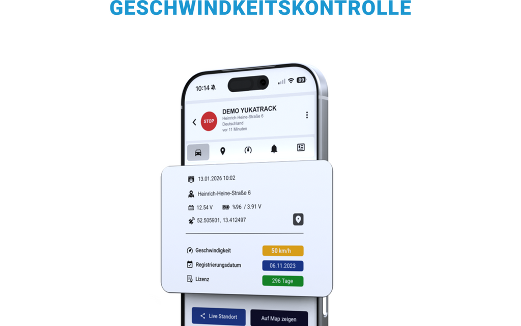 Montert OBD 4G GPS-sporing med SIM-kort og dataflat for Europa - Yukatrack i bil