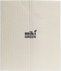 Øko-svampekluter 2-pack 19,5 x 17 cm komposterbare Miki Green for miljøvennlig rengjøring