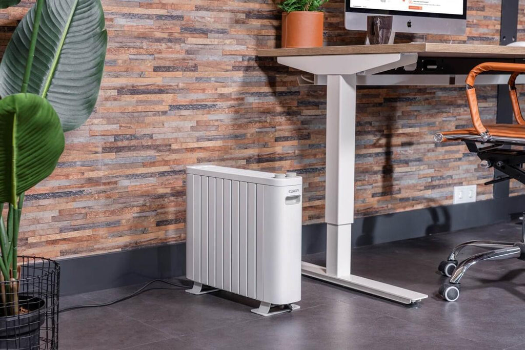 Nærbilde av aluminiumselement i Oljefri radiator RAD 1000