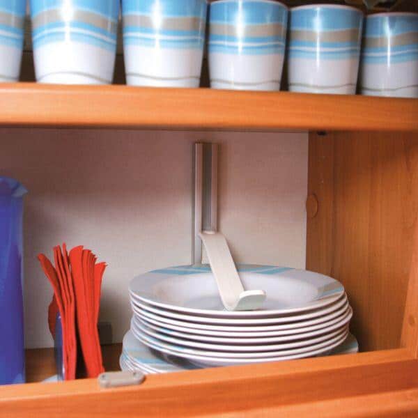 Omnistop serviseklemme i aluminium 25x20 cm forfra