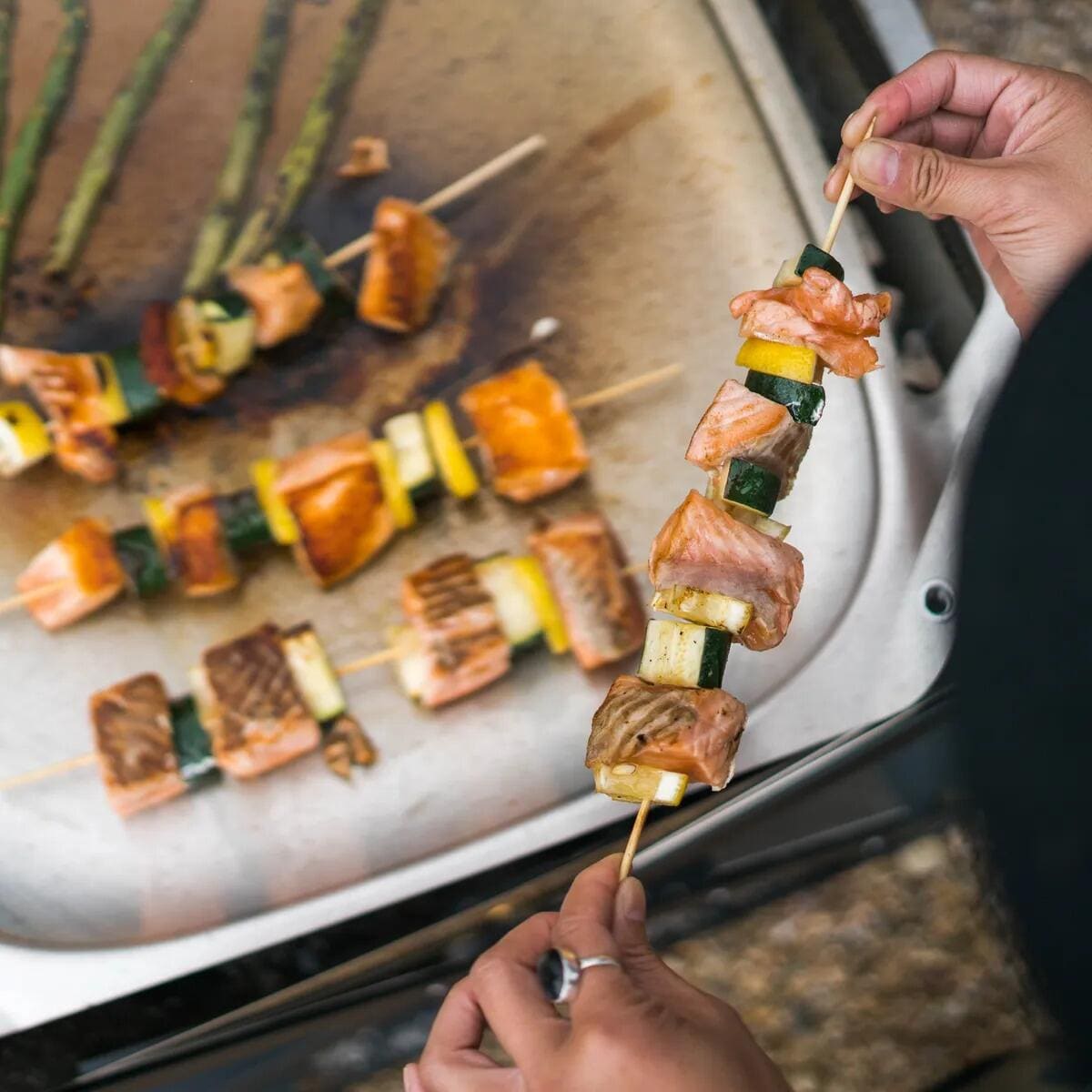 OpenFire stekepanne i rustfritt stål bakside