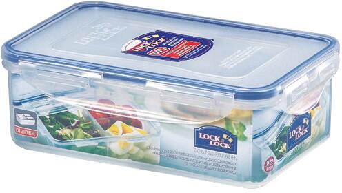 Oppbevaringsboks Classic med 3 rom 1 l BPA-fri - Lock&Lock foran