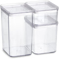 Oppbevaringsbokser i plast 3-delers sett 500-1650 ml - Zeller forfra