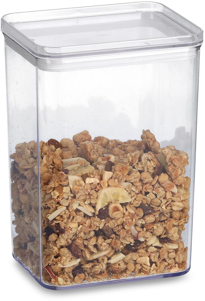 Detalj av Oppbevaringsbokser i plast 3-delers sett 500-1650 ml - Zeller lokk