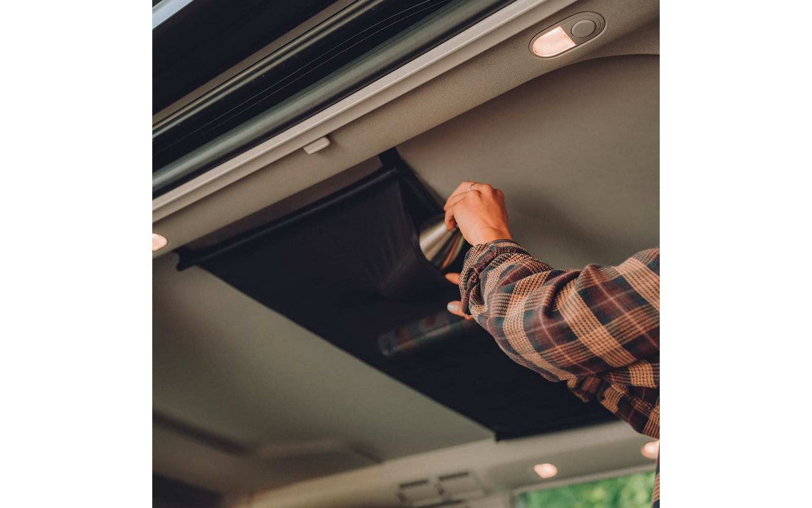 Oppbevaringsnett roofNetBOXX for popup-tak bakside