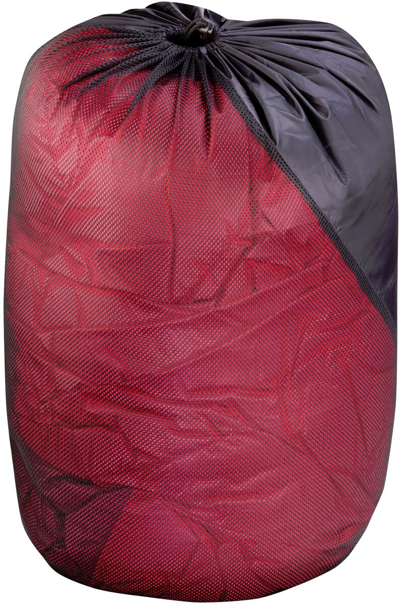 Oppbevaringspose mesh 70x32 cm for sovepose rød - Salewa sett forfra