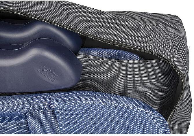 Oppbevaringsveske for campingstoler 118x65x18 cm grå bakside