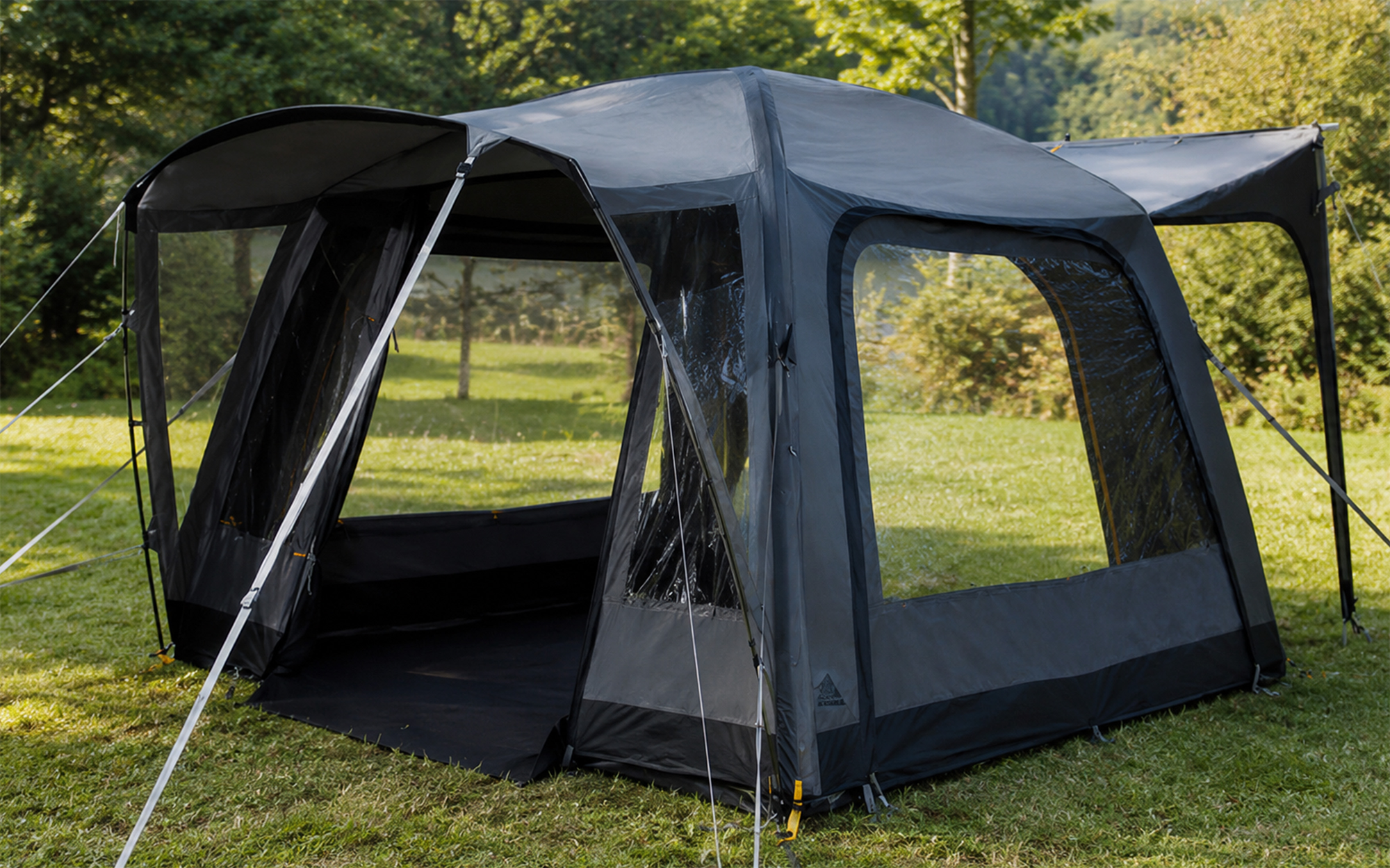 Oppblåsbart frittstående bussfortelt Roam Air Low 300x300 cm forfra