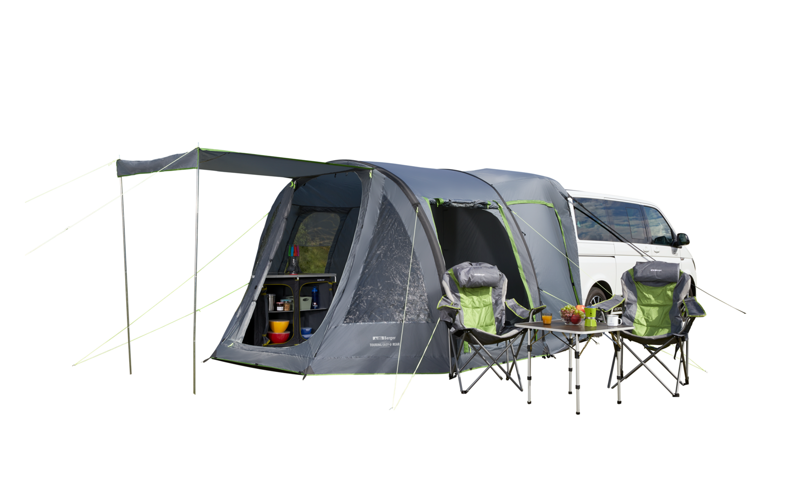 Bakside av oppblåsbart frittstående hekktelt Touring Easy Air Rear for VW T5 T6