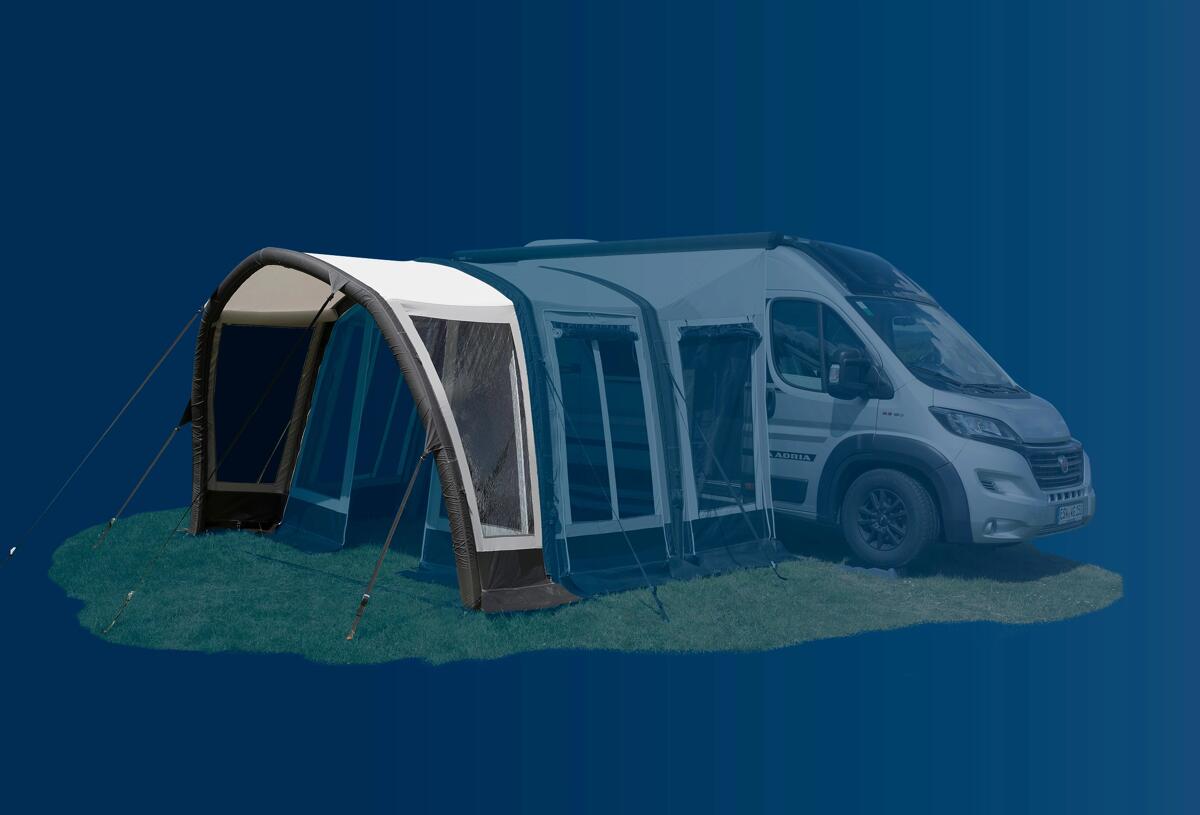 Baksiden av Oppblåsbart lufttelt Yanook Air 320x130 cm modulært Wigo