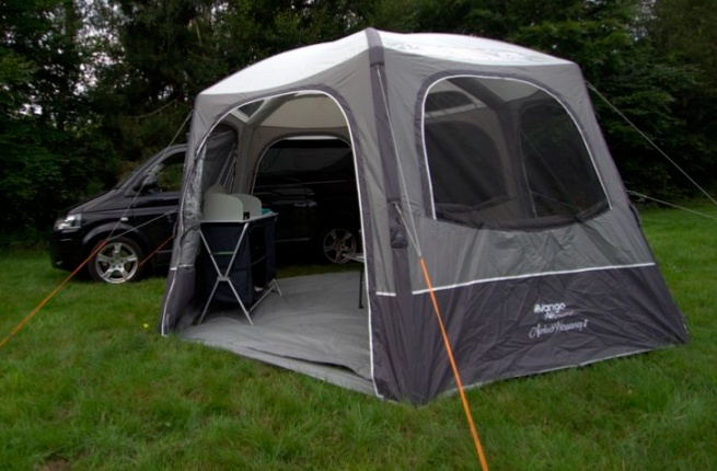 Oppblåsbart bussfortelt HexAway Pro Air Low 390x330 cm fra Vango forside