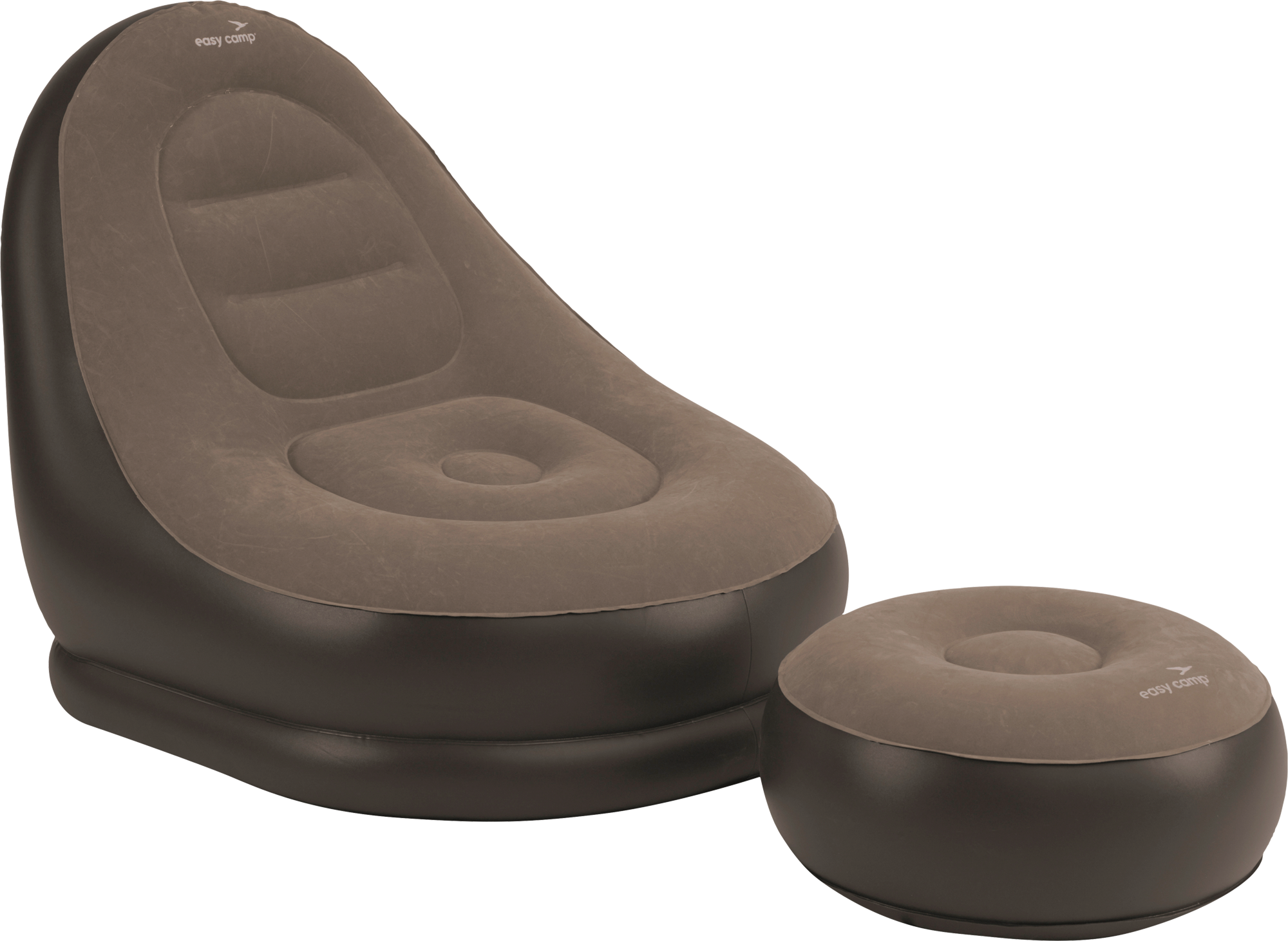 Oppblåsbar loungestol Maple Lounge sett med puff 2-delt - Easy Camp forfra