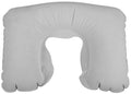 Oppblåsbar nakkepute i PVC 36x24 cm grå forfra