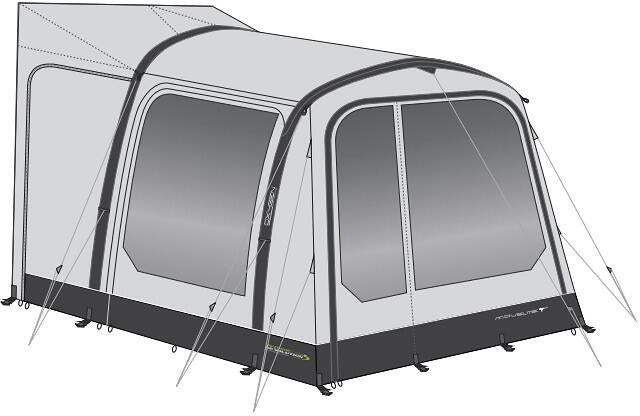 Oppblåsbart bobilfortelt Movelite T2R 250x310cm utvendig forside