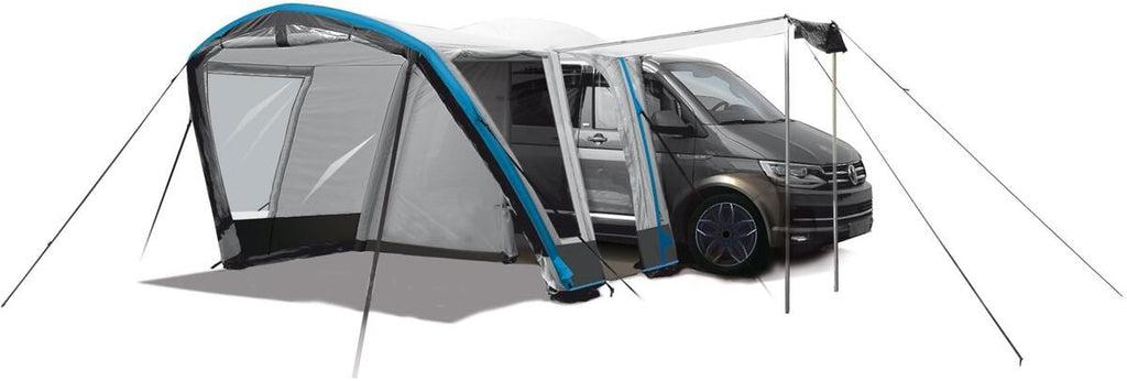 Oppblåsbart busfortelt Air Travel II polycotton 370x320 cm forfra