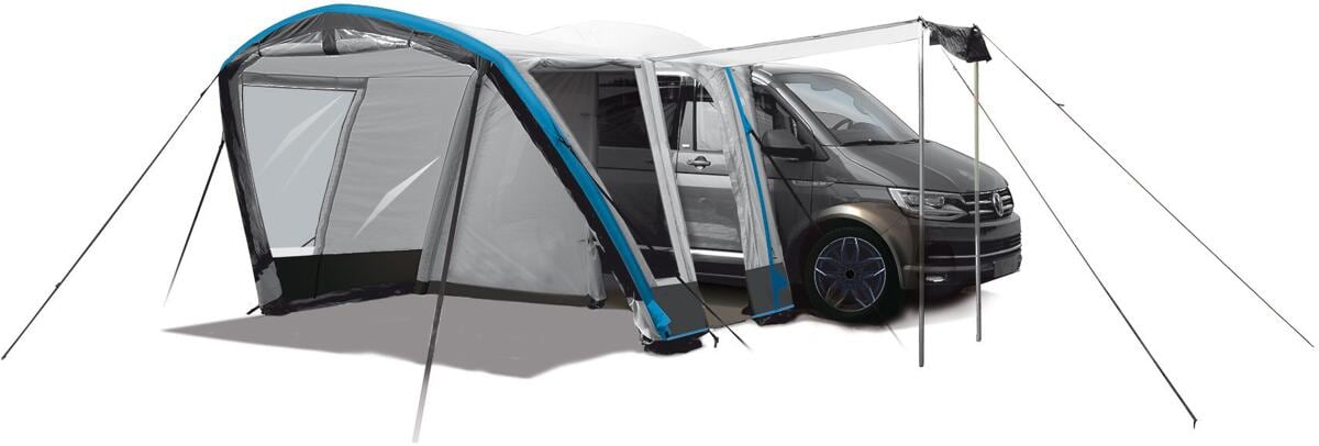 Oppblåsbart busfortelt Air Travel II polycotton 370x320 cm forfra