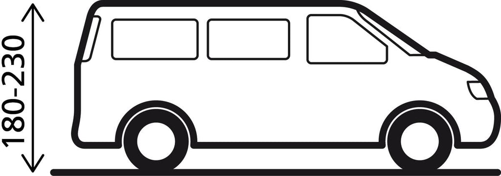 Oppblåsbart busfortelt Trouper 2.0 montert på buss
