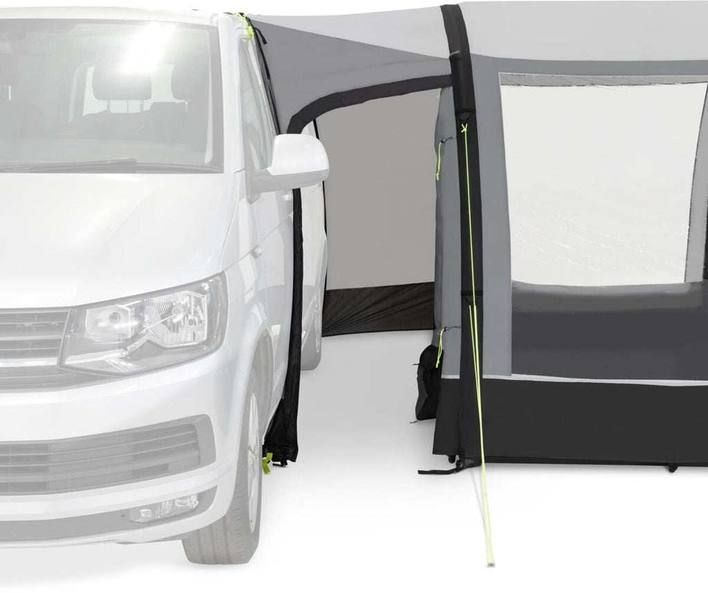 Nærbilde av materialet Weathershield 68D på Oppblåsbart bussfortelt Action AIR 290x360cm frittstående - Kampa
