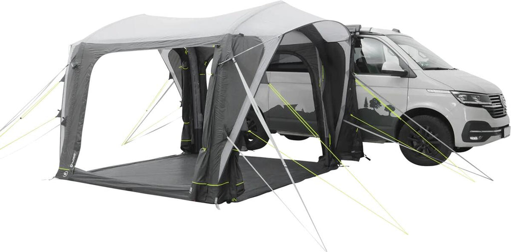 Oppblåsbart bussfortelt Cross PowerAir 265x250 cm m/sovekabinett - Outwell lys system USB-C
