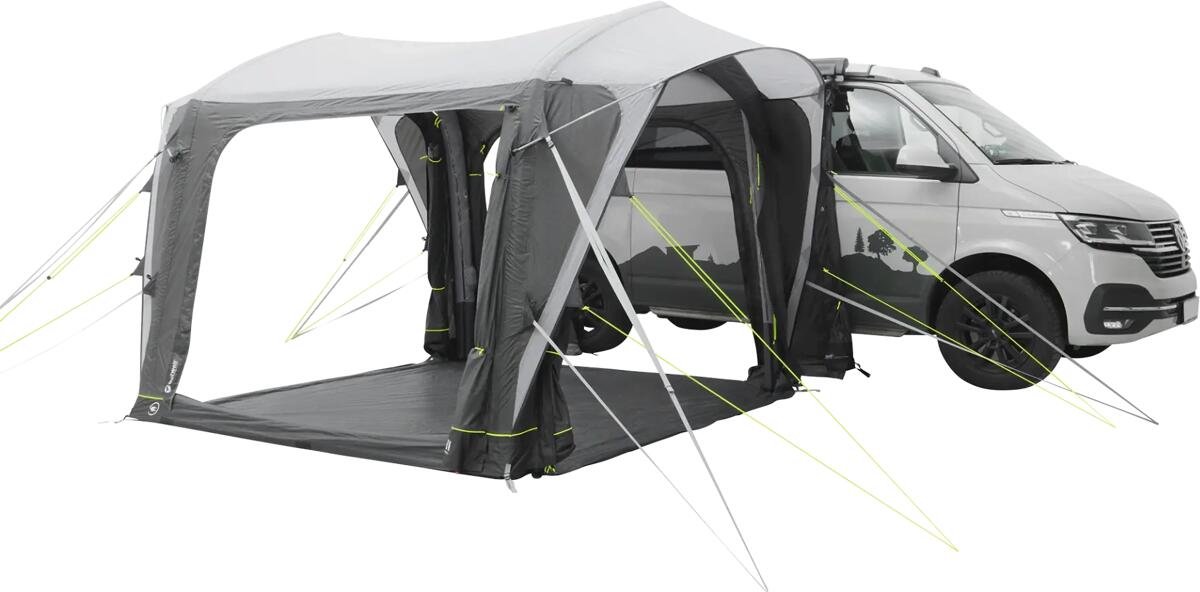 Oppblåsbart bussfortelt Cross PowerAir 265x250 cm m/sovekabinett - Outwell lys system USB-C