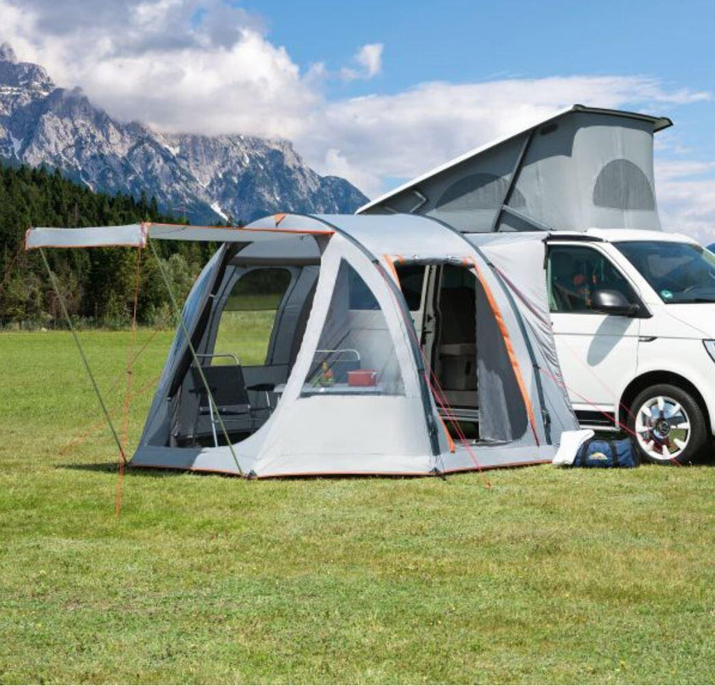 Oppblåsbart bussfortelt Picco Air 320x150 cm forfra