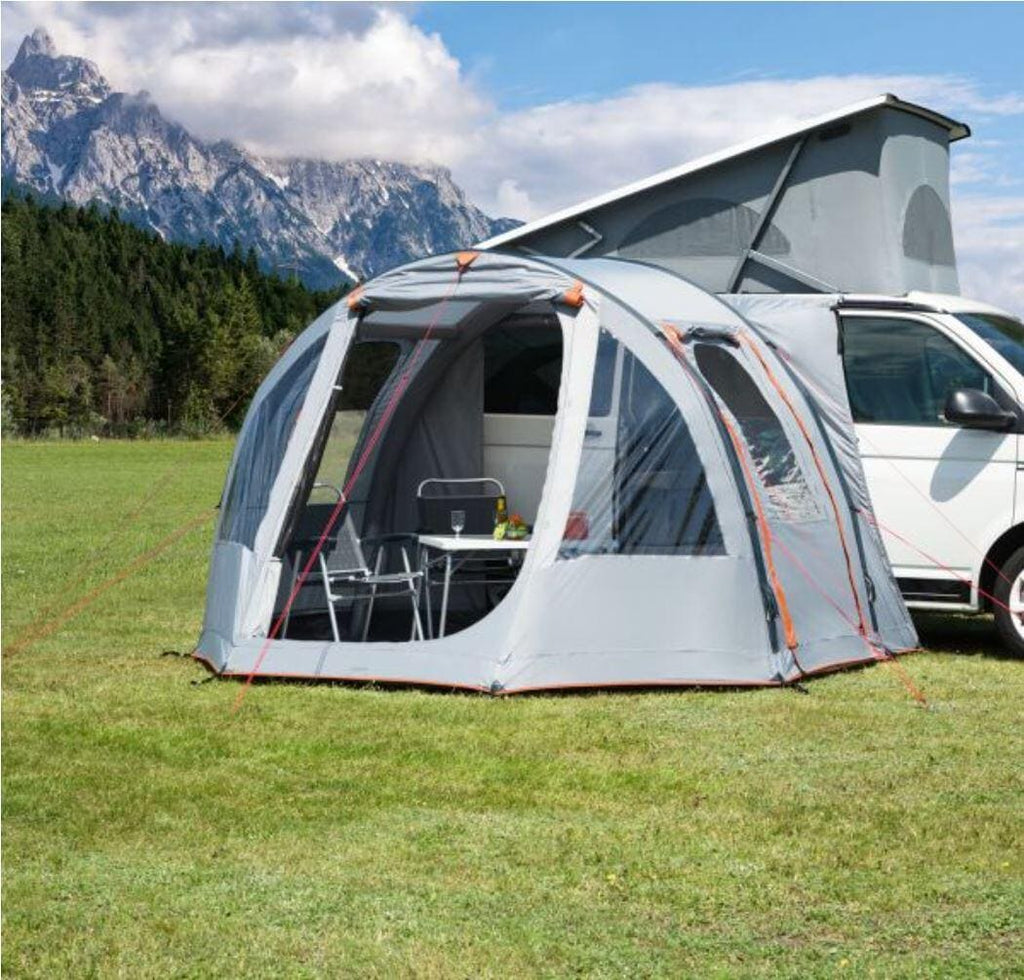 Bakside av Oppblåsbart bussfortelt Picco Air 320x150 cm